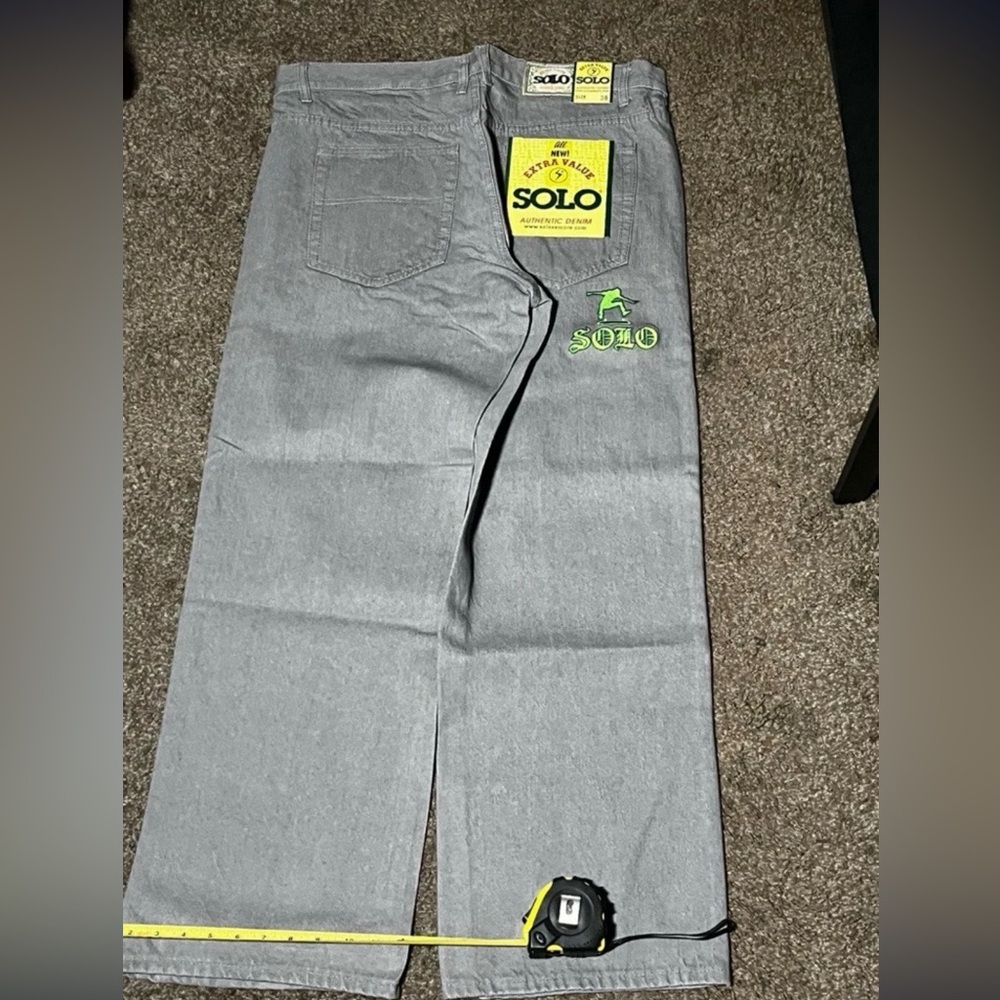 SOLO Gray Relaxed Fit Jeans